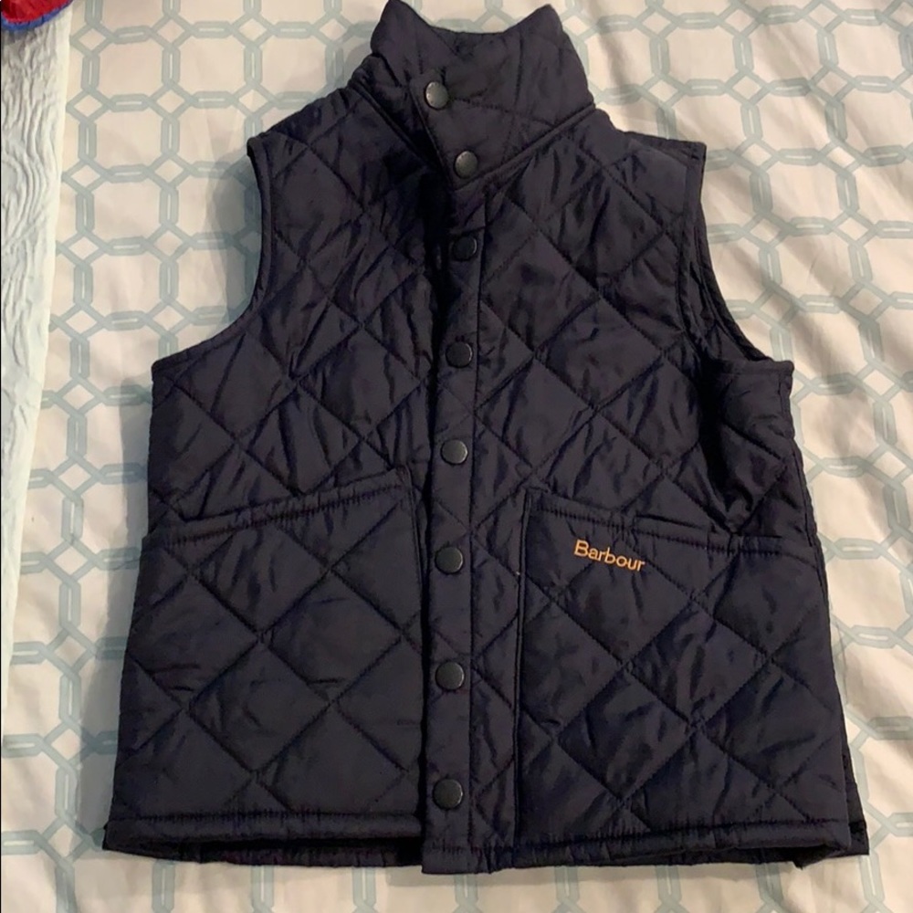 Boys Barbour quilted vest